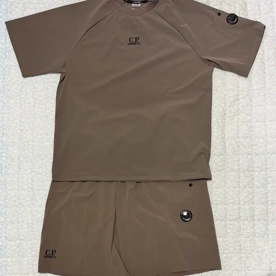 CP 반팔, 반바지 세트(진베이지/XL)