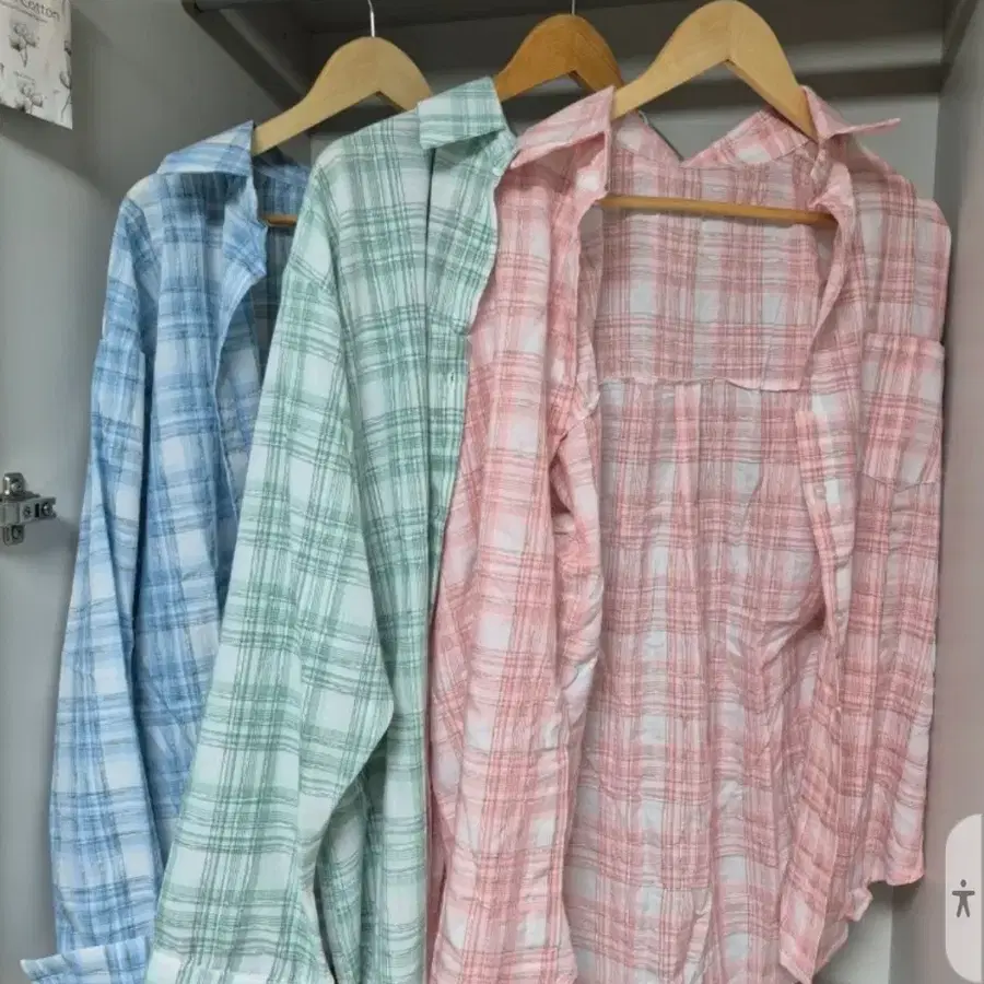 여름체크남방셔츠