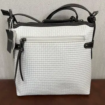 숄더백 화이트 소가죽 가죽