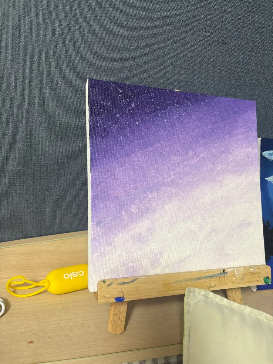 직접 그린 보라색 그라데이션 그림