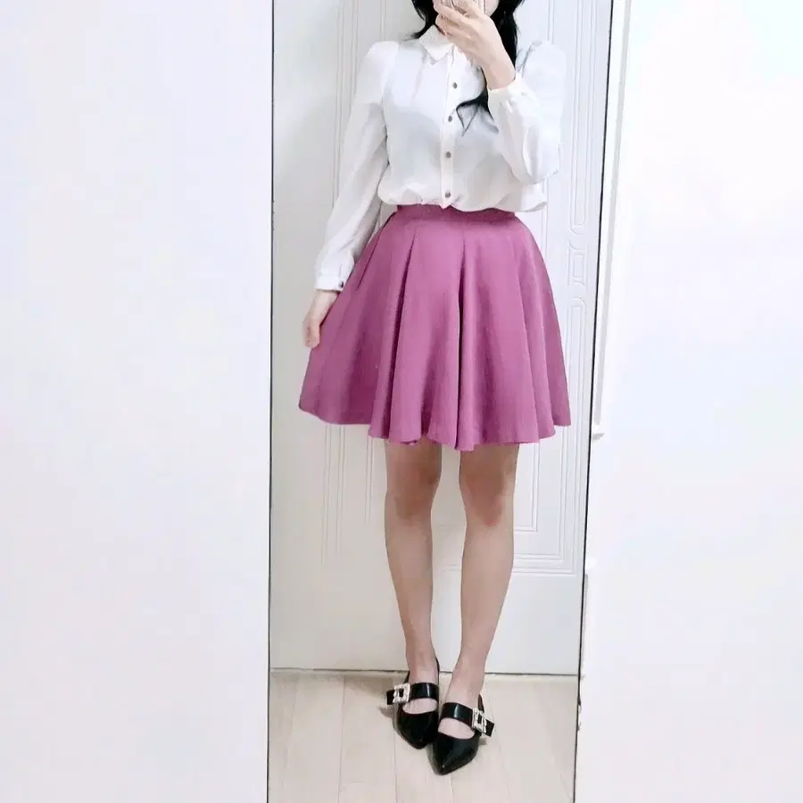 KERRI 아이보리 레이스카라 블라우스