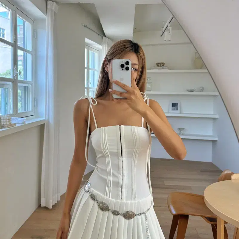 [새상품]후크 코르셋 뷔스티에 플리츠 미니 원피스 (여름휴가 페스티벌 파티 휴양지룩)