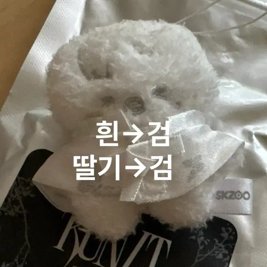 마이크로 스키주 딸기 흰색으로 검은색 구해요!