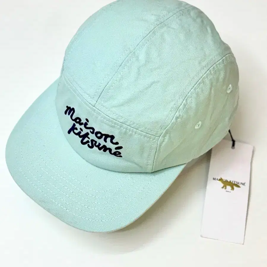 Maison Kitsune 메종 키츠네 핸드라이팅 5P 캡 던 블루