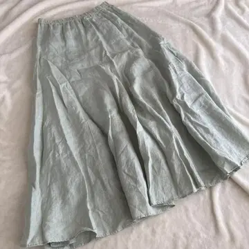 그린 라벨 릴랙싱 린넨 롱 스커트