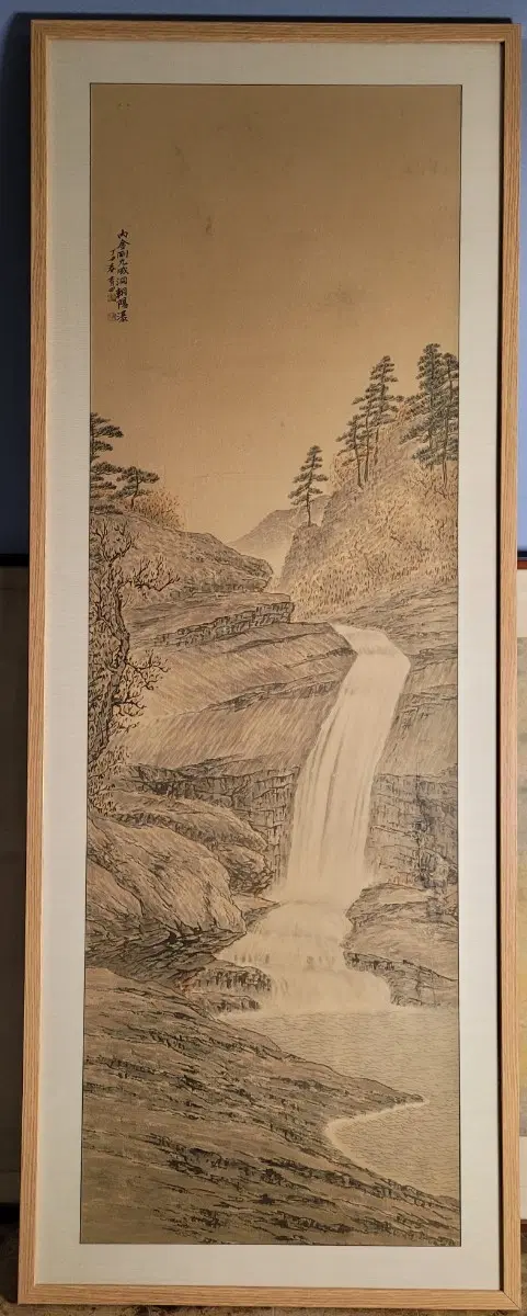 청전이상범 20대초창기 그림 산수화 원화
