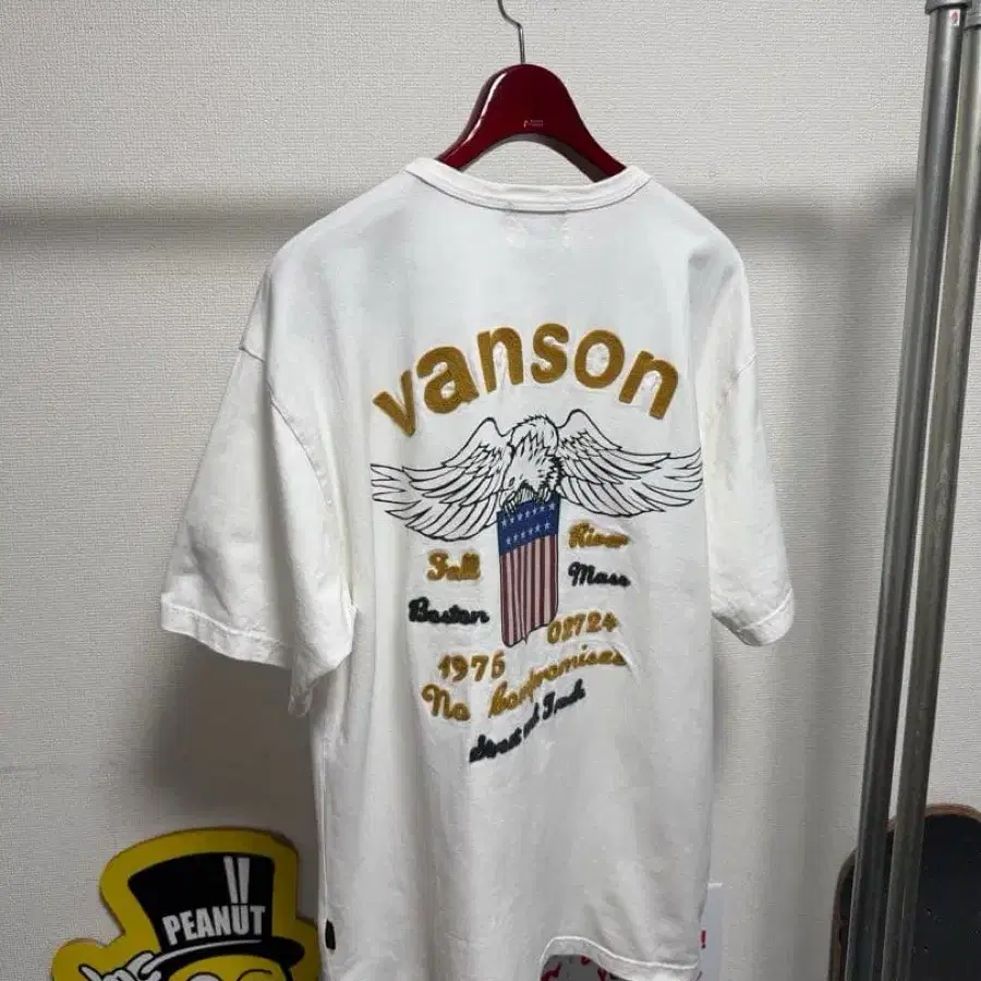 밴슨 vanson 반팔티 XL