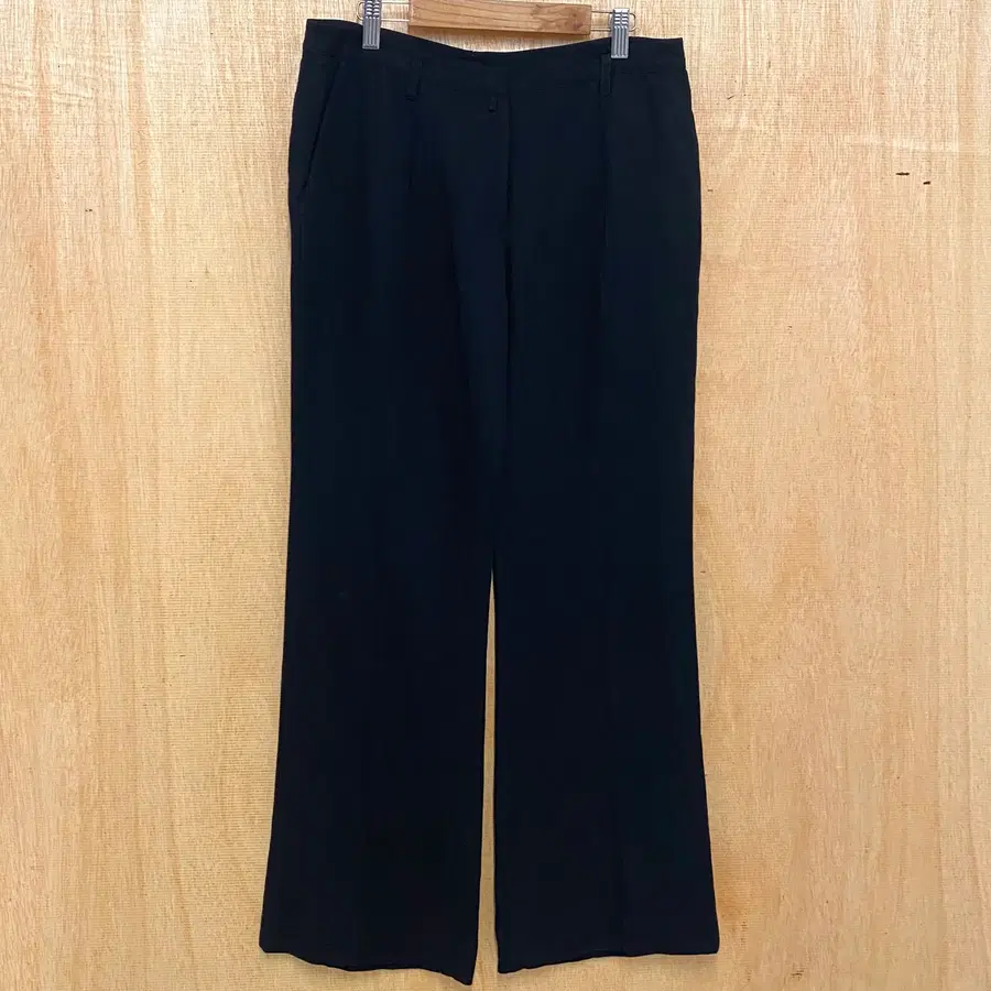 CALVIN KLEIN linen wide boots-cut slacks 캘빈클라인 린넨 부츠컷 슬랙스