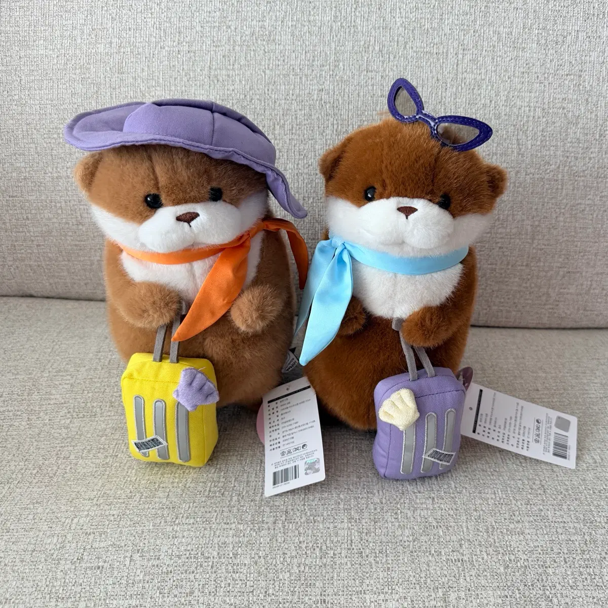 정품 가족여행 우소우소짱 브라운 다크브라운 27cm 중형 인형
