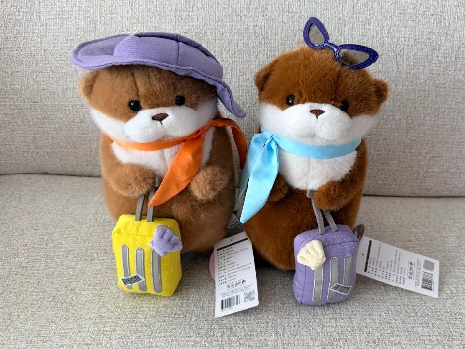 정품 가족여행 우소우소짱 브라운 다크브라운 27cm 인형