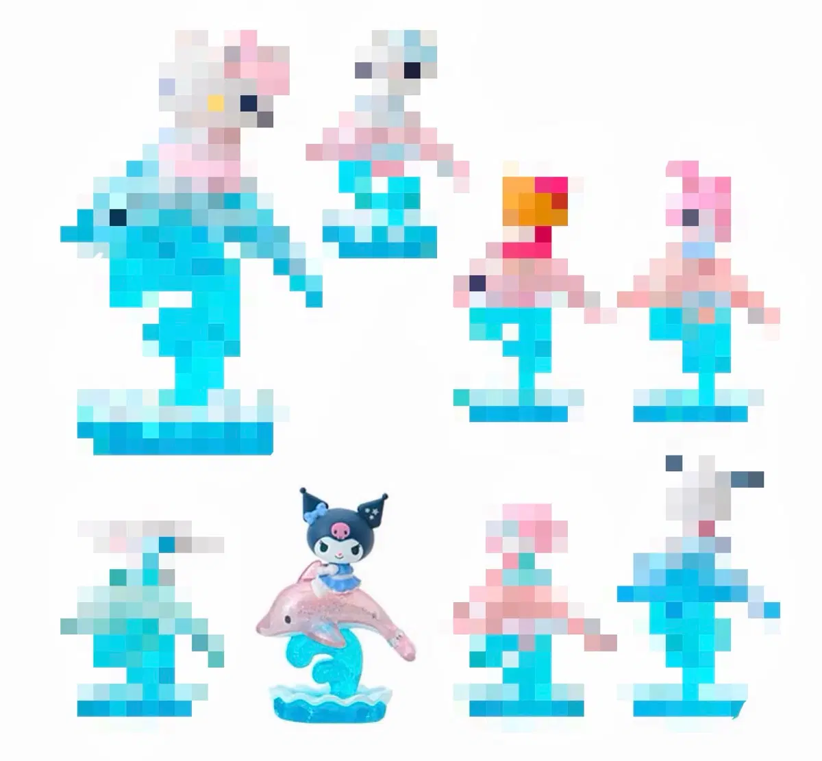 산리오 돌고래시리즈 피규어 랜덤 확정판매합니다 (교환가능)