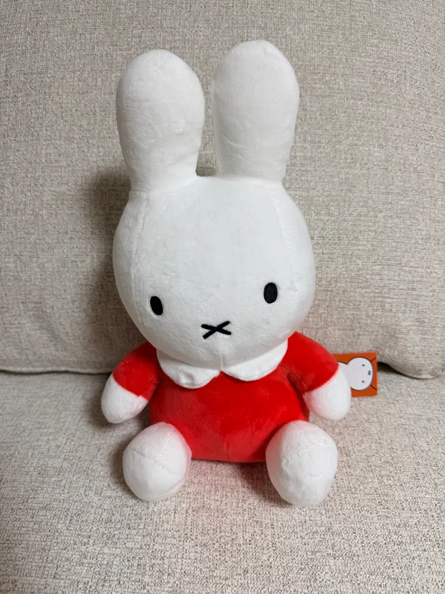 정품 미피 25cm 오렌지 중형 인형
