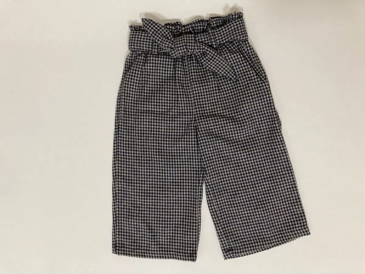 자라(ZARA) 키즈 베이비 와이드 벨트 체크 팬츠 / 86cm (새상품)