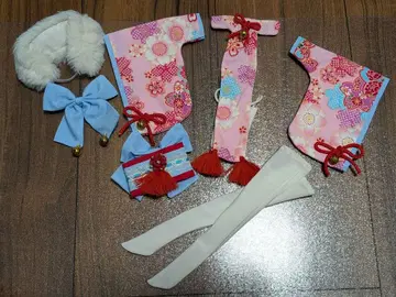 MDD용 일본풍 의상 세트 벚꽃 패턴 기모노풍