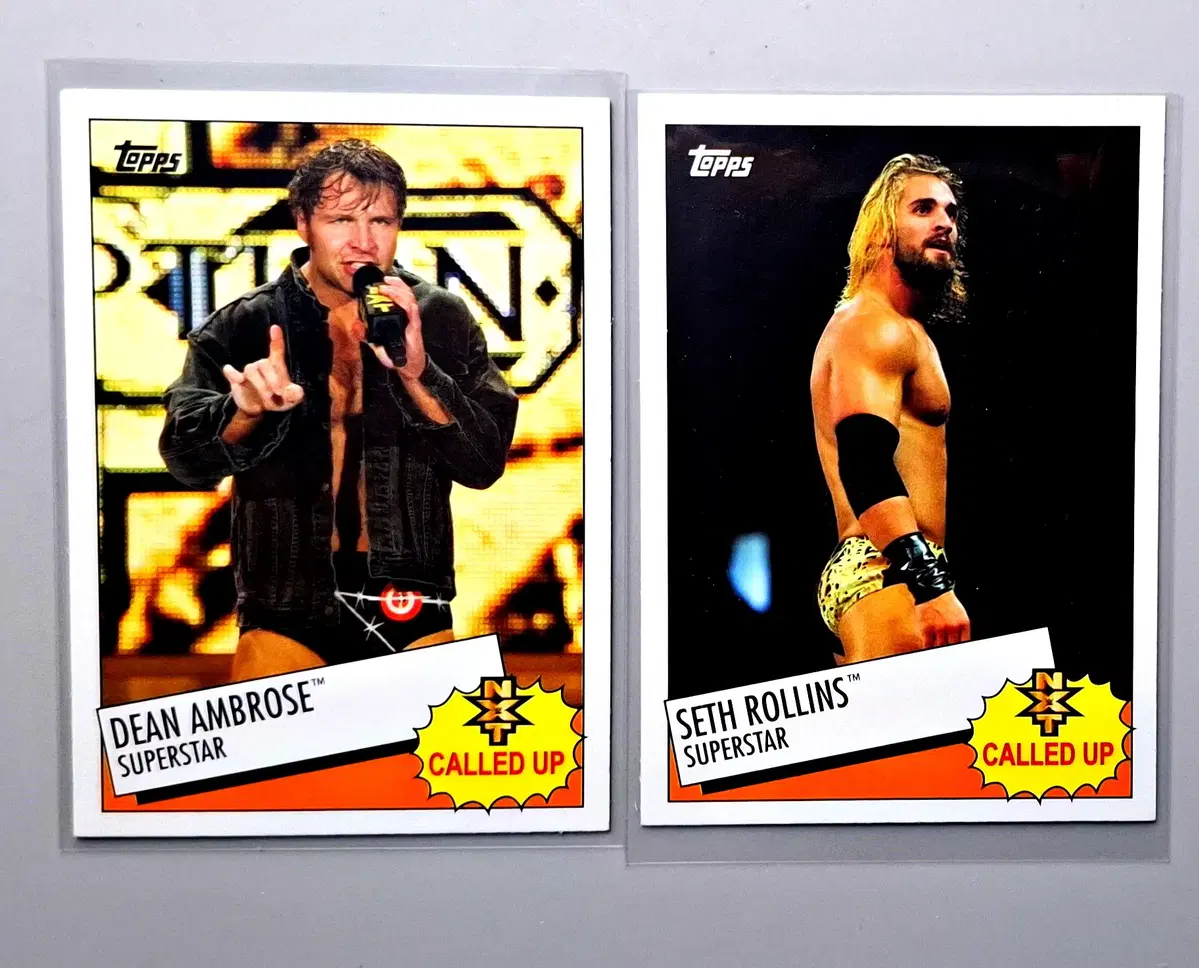 WWE 딘앰브로즈, 세스롤린스 NXT 콜업카드 2장