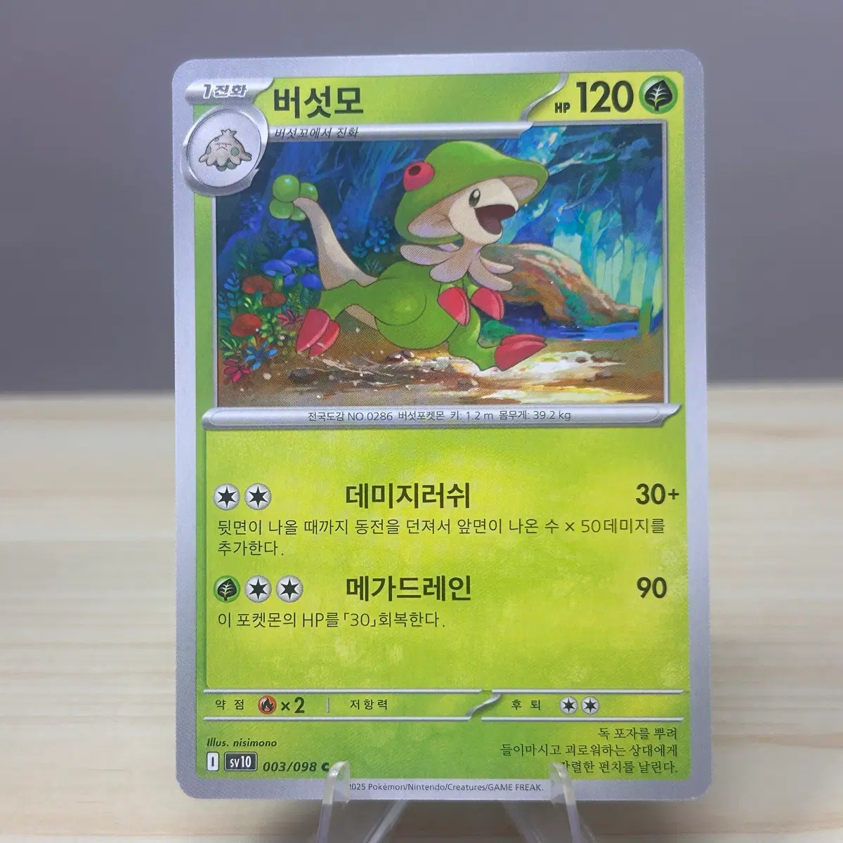 [포켓몬카드] 버섯모 sv10 003/098 C