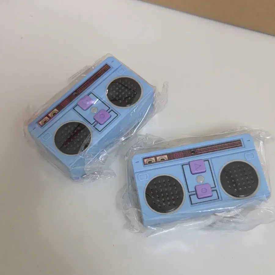 레코딩 녹음 라디오 카세트 가챠 키링 블루(개당 가격)