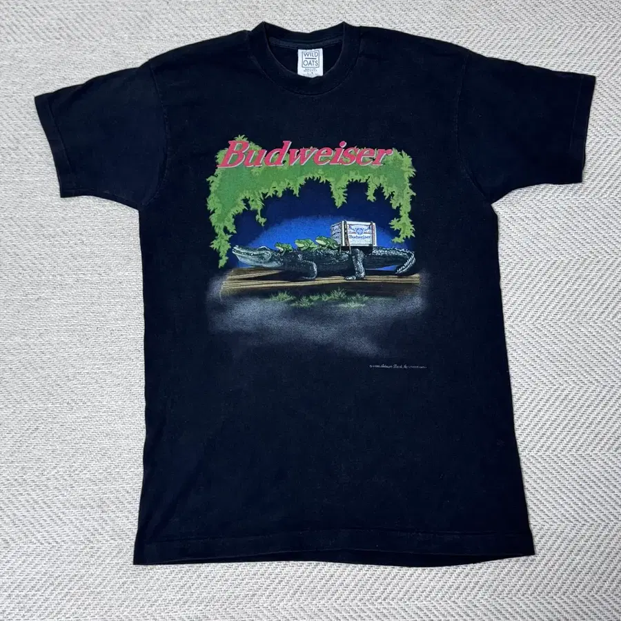 (L) 90s 빈티지 버드와이저 크로커다일 티셔츠