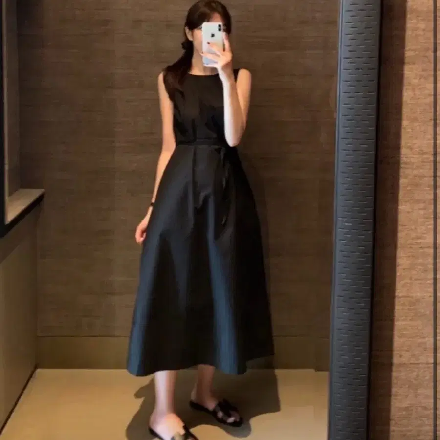 웨어웨더 오어 원피스 블랙 롱기장