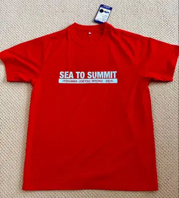 몽벨 위크론 SEA TO SUMMIT 티셔츠 빨간색 L 사이즈 새상품