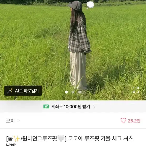 체크셔츠남방