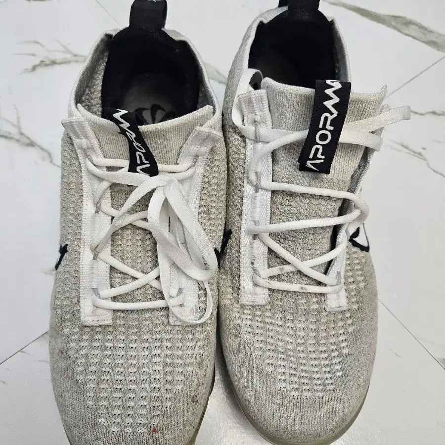 Nike Air GS VaporMax 2021 FK 화이트블랙 메탈릭실버