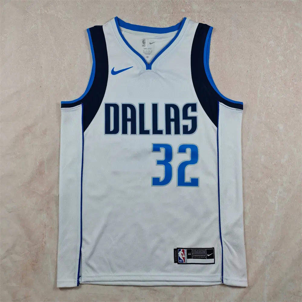 플래그 NBA 농구복 댈러스 원더러스 32호 화이트 핫스탬프