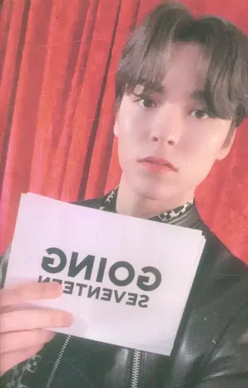 SEVENTEEN GOING MAGAZINE VERNON 트레이딩 카드 블랙