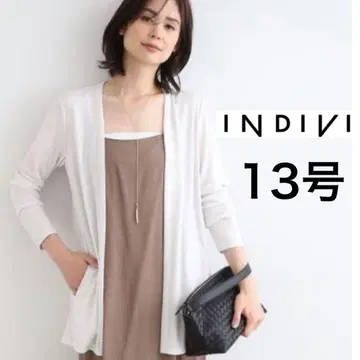인디비 드레이프감 저리 가디건 UV 케어/접촉 냉감 13호 일본제