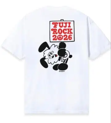 VERDY FUJI ROCK 2026 VICK 티 화이트 M 새상품