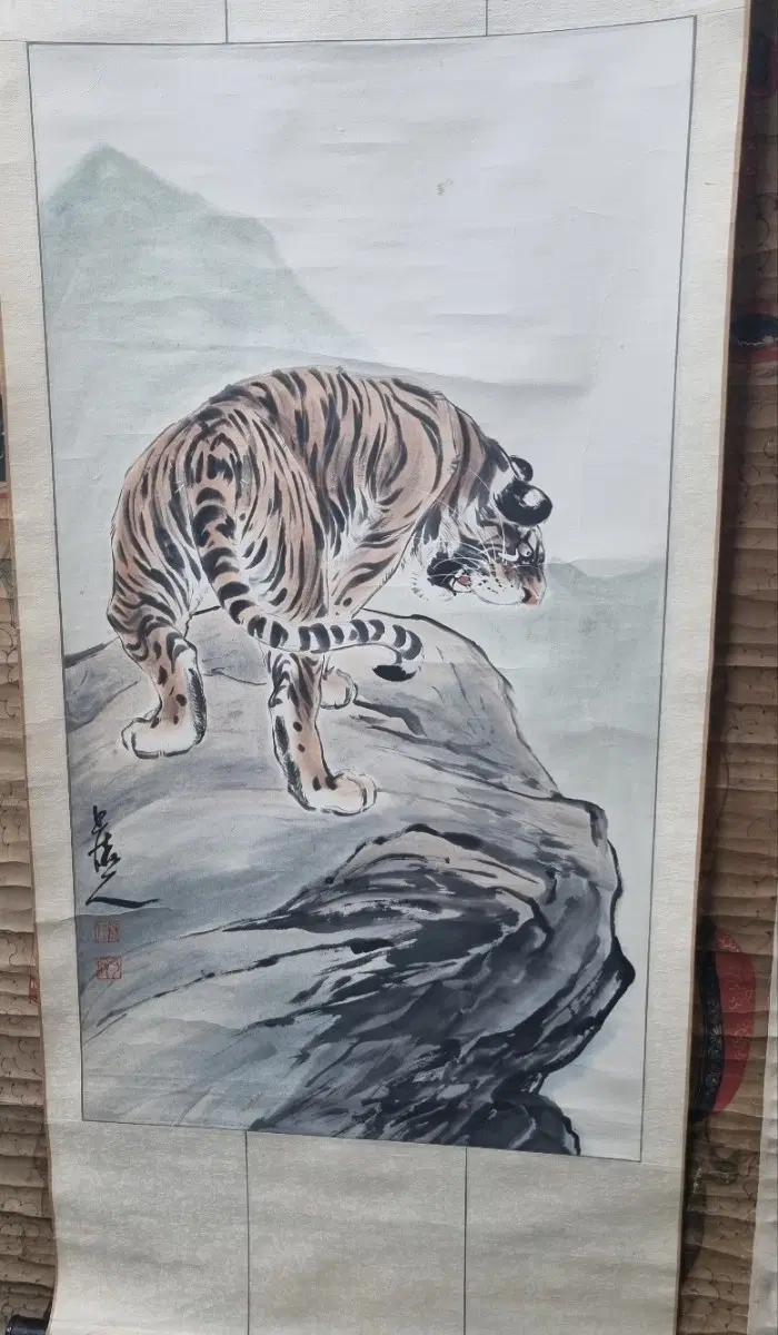 중국 고화 / 중국 그림/호랑이 그림