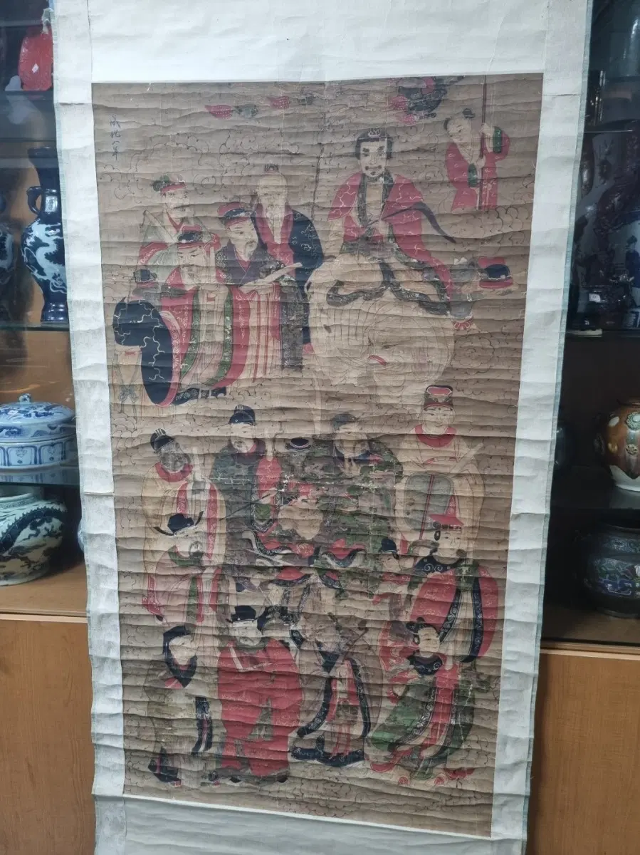 중국고화 / 중국그림 / 부처와 18선인