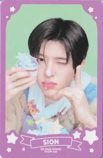 NCT WISH 랜덤 파티시에 카드 세트 시온 WISH 베이커리 MD A
