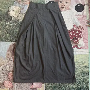 zara 핀스트라이프 미드 라이즈 팬츠