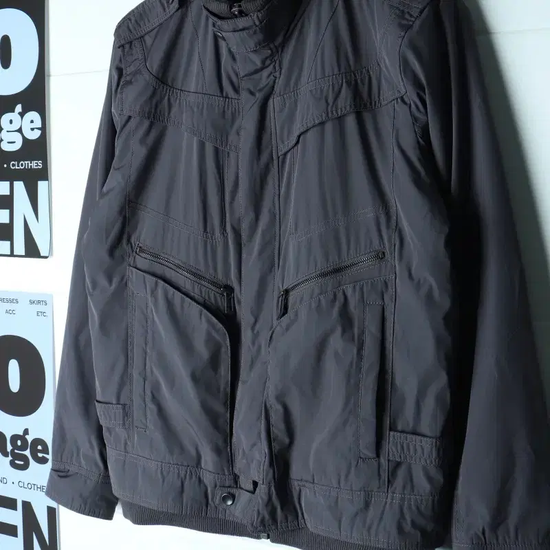 (L-XL) 버커루 집업 바람막이 점퍼자켓 Y2K 블루종-H35687