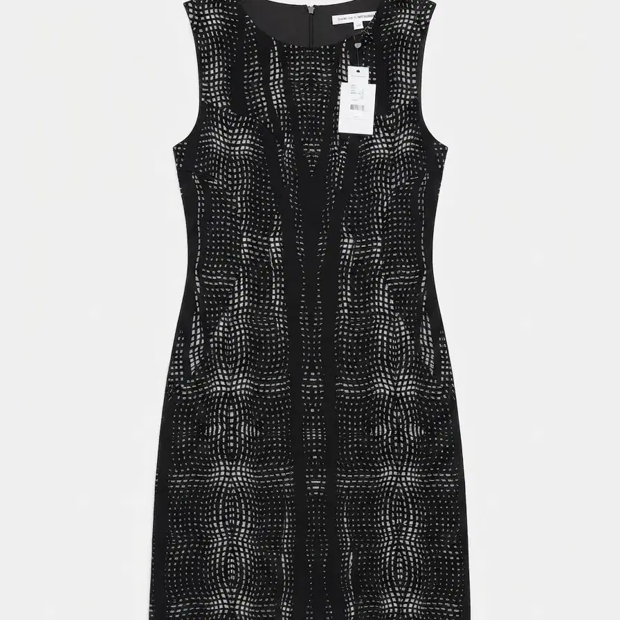 DIANE von FURS TEN BERG 블랙&화이트 패턴 원피스 6
