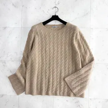 theory luxe 케이블 니트 스웨터 베이지 38