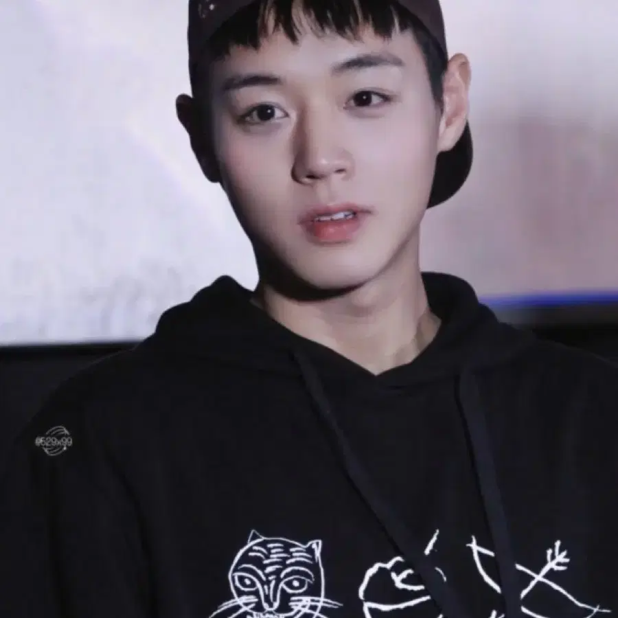 (미착용) 더뮤지엄비지터 포니 자수 볼캡 브라운 박지훈 모자