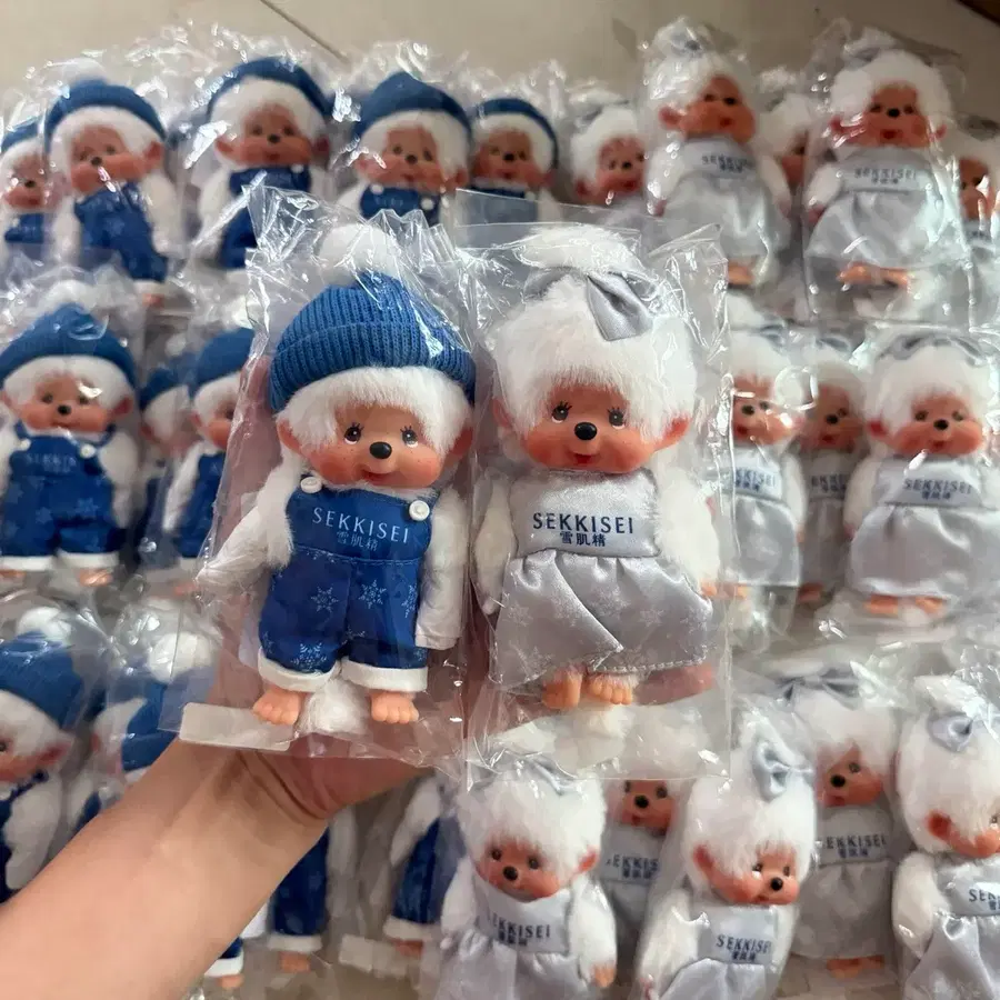 sekkisei X 몬치치 스노우 키링 세트