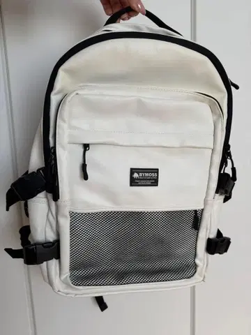 BYMOSS 화이트 백팩 한국