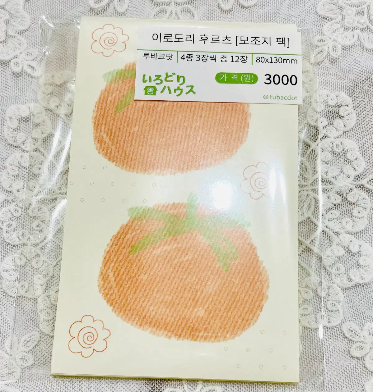 [문구류] 투바크닷 이로도리 후르츠 모조지팩
