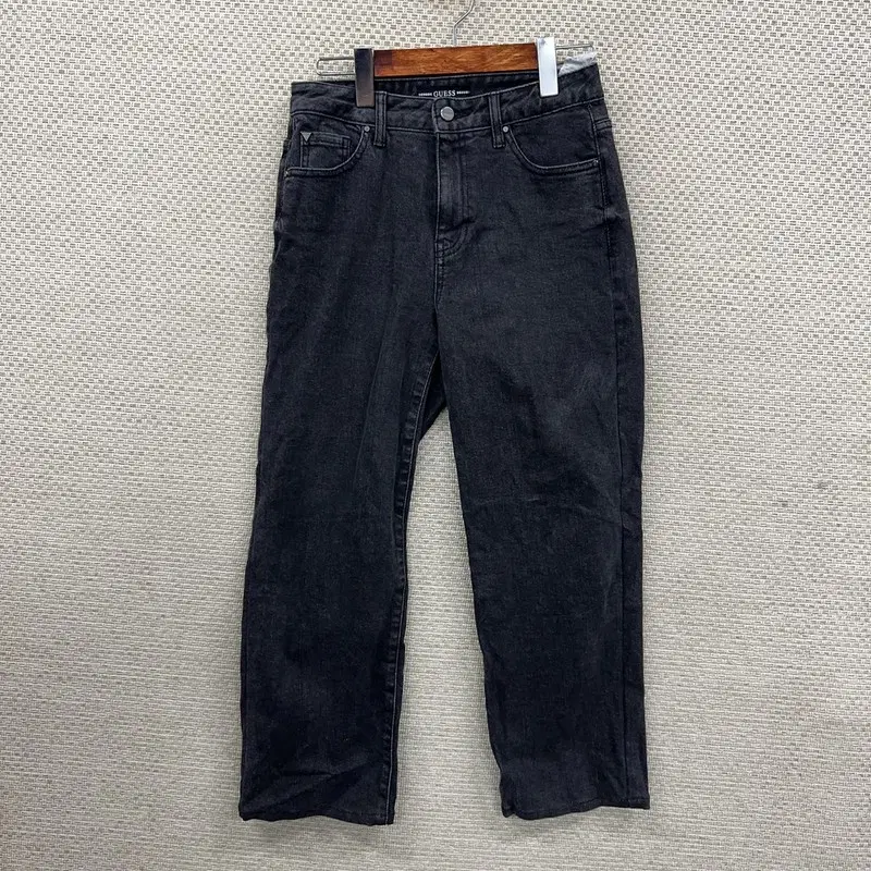 게스 스판 블랙진 데님 청바지 25인치 D09779
