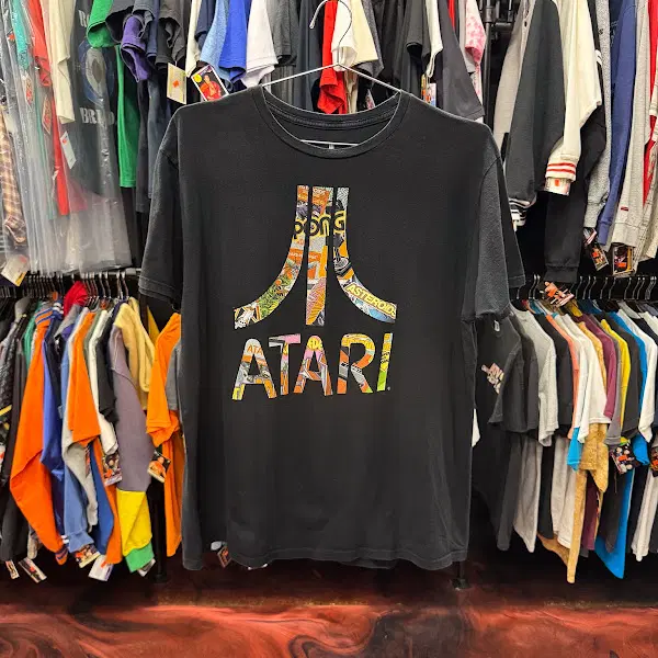 2019년 빈티지 Atari Black Pong Astroids 레트로 게임 티셔츠
