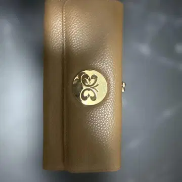 HANAE MORI 장지갑 가마구치 베이지