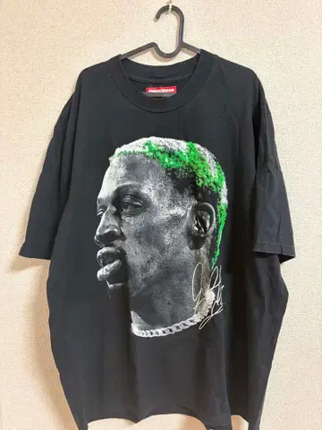 PAMORMA 데니스 로드먼 그래픽 T셔츠 블랙 2XL