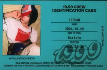 BOYNEXTDOOR LEEHAN 19.99
