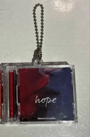 마카로니 연필 가챠가챠 CD풍 키링 hope