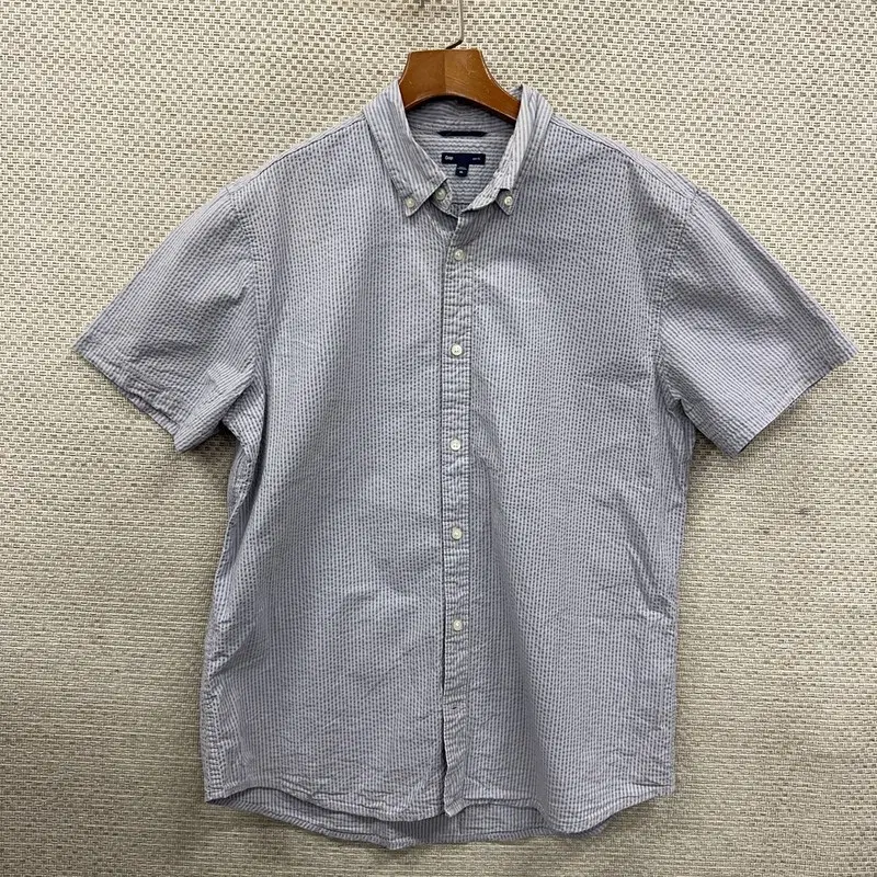 갭 GAP 시어서커 반팔 셔츠 XL D09743