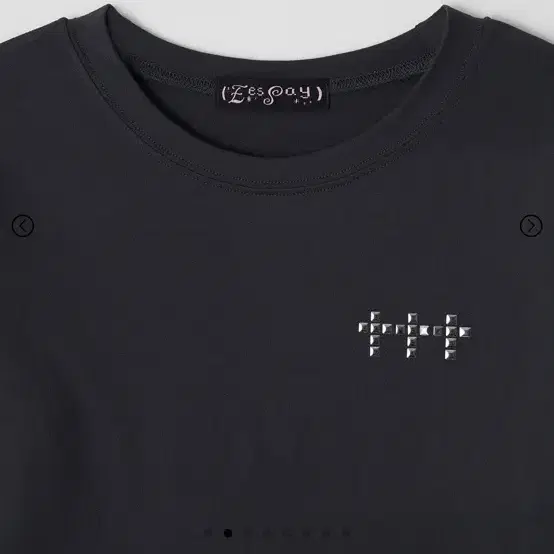 eessay 에세이 픽셀 크로스 티 쿨 그레이