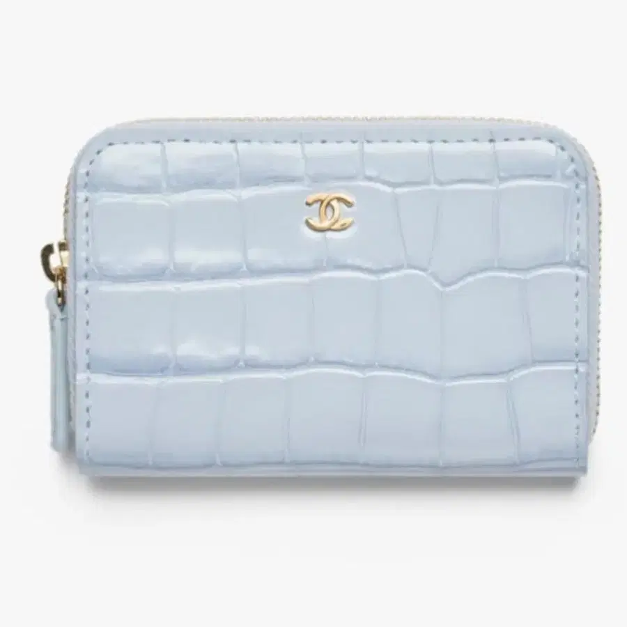 선물추천! CHANEL 샤넬 코로코다일 embossed 지퍼돌이 지갑 미개봉